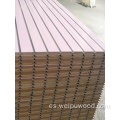 Panel de pared Slat de placa MDF ranurado de 18 mm